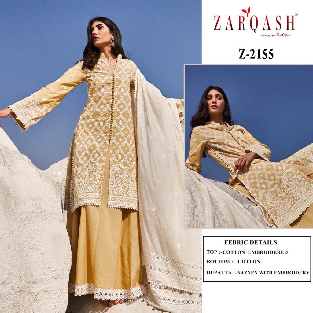 Lawankari Vol 24 By Zarqash Embroidery Cotton Pakistani Suits Wholesale Market In Surat